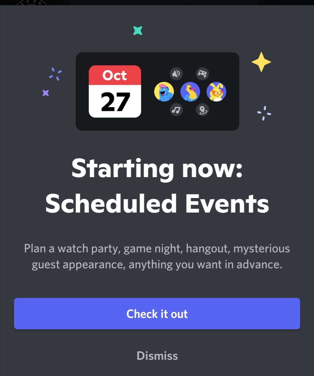 Scheduled Events – Discord