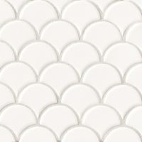 Costa Allegra Floor and Wall Mosaic in White Sand