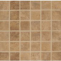 Stonefire 2" x 2" Floor and Wall Mosaic in Noce