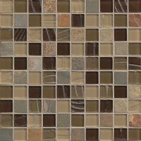 Elume 1-1/4" x 1-1/4" Wall Mosaic in Java Bean