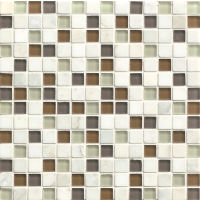 Interlude 3/4" x 3/4" Wall Mosaic in Encore