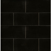 Absolute Black 3" x 6" x 3/8" Floor and Wall Tile