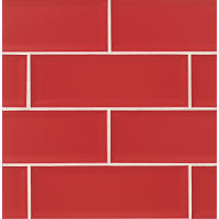 Adamas 4" x 12" x 3/8" Wall Tile in Ruber