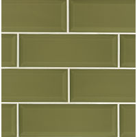 Adamas 4" x 12" x 3/8" Wall Tile in Viridis