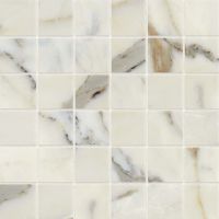 Classic 2.0 2" x 2" Floor and Wall Mosaic in Calacatta Oro