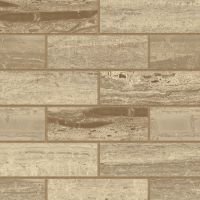 Classic 2.0 2" x 6" Floor and Wall Mosaic in Travertino Chiaro