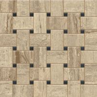 Classic 2.0 2" x 2" Floor and Wall Mosaic in Travertino Chiaro
