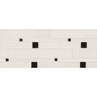 Linen Floor and Wall Mosaic in White