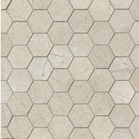 Marfil 2" x 2" Floor and Wall Mosaic in Silver