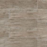 River Wood 8" x 48" x 3/8" Floor and Wall Tile in Taupe