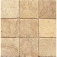 Crema Viejo 4" x 4" x 3/8" Floor and Wall Tile