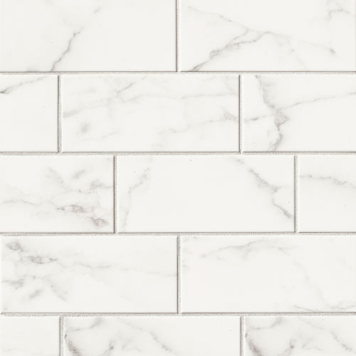Brooklyn 4" x 10" x 5/16" Wall Tile in Statuario