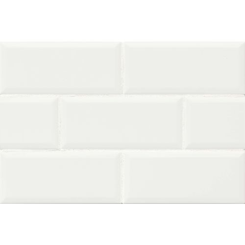 Traditions 4" x 10" x 1/4" Wall Tile in Ice White