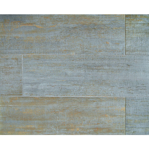 Barrique 8" x 24" x 3/8" Floor and Wall Tile in Bleu