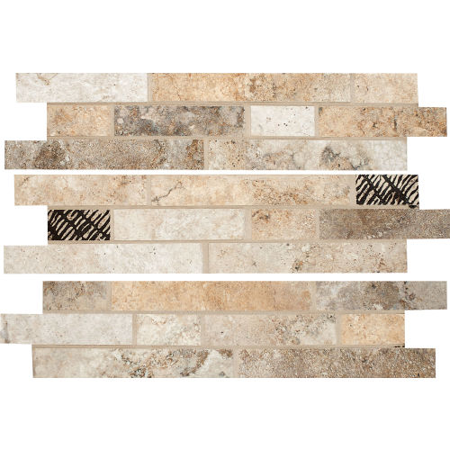 Forge 3" x 13" Floor & Wall Listello in Mix Colors