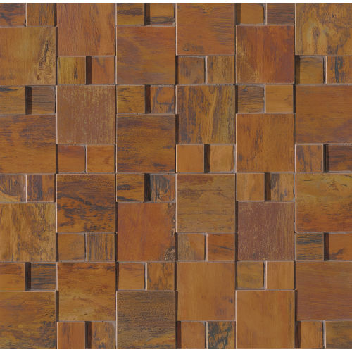 Acadia 11" x 11" x 1/4" Decorative Tile in Birch Copper