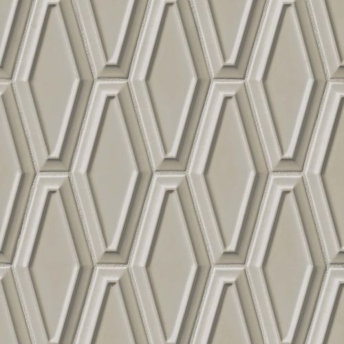 Costa Allegra 4" x 9" x 1/4" Decorative Tile in Cinder
