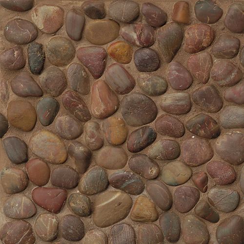 Hemisphere Floor and Wall Mosaic in Henna Red