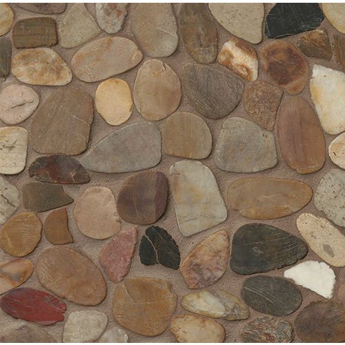 Hemisphere Floor and Wall Mosaic in Kona Sands