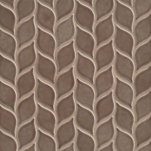 Provincetown 2-13/16" x 1-7/16" Floor and Wall Mosaic in Brewster Brown