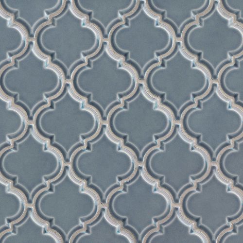 Provincetown 5-1/8" x 4-1/16" Floor and Wall Mosaic in Harbor Blue