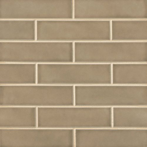 Provincetown 2.5" x 9" x 3/8" Floor and Wall Tile in Highland Brown