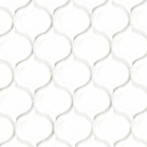 Provincetown 3-1/16" x 2-7/8" Wall Mosaic in Porch White