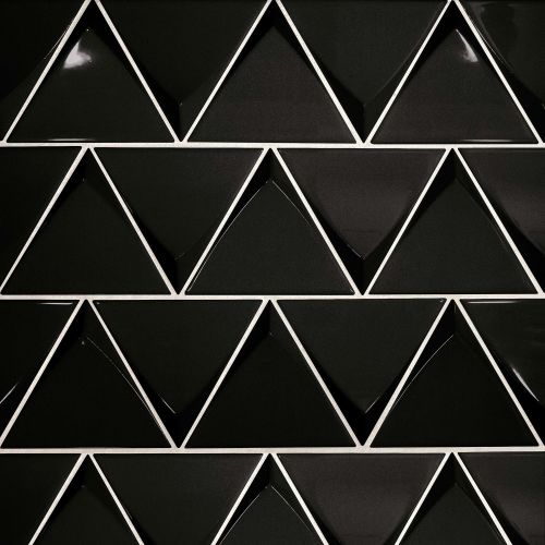 Triangolo 4.5" x 5" Wall Tile in Black
