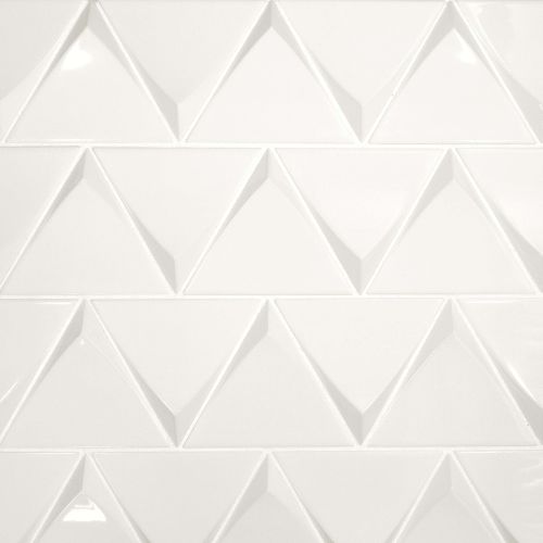 Triangolo 4.5" x 5" Wall Tile in White