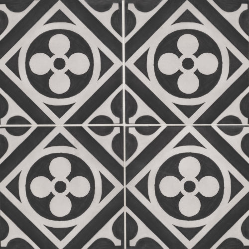 Chateau 12" x 12" x 1/4" Decorative Tile in Midnight Canvas