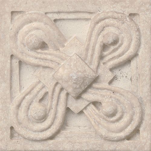 Marmi Di Napoli 2.25" x 2.25" x 5/16" Decorative Tile in Creme Brulee