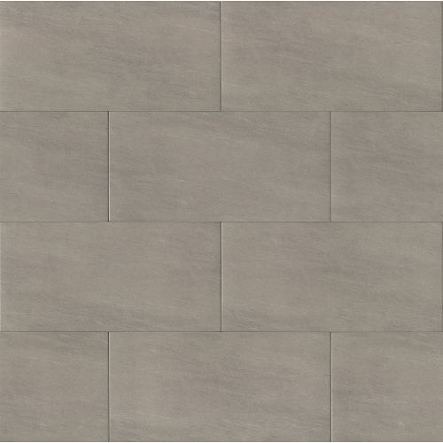 Moonstone 12" x 24" Floor & Wall Tile in Light Grey