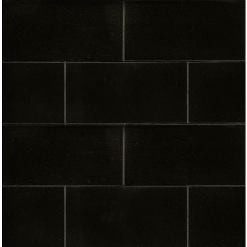 Absolute Black 3" x 6" x 3/8" Floor and Wall Tile
