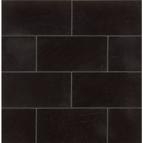 Absolute Black 3" x 6" x 3/8" Wall Tile
