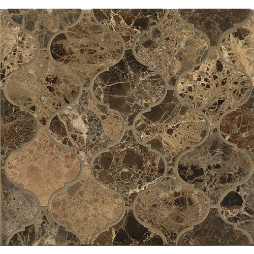 Emperador Dark Wall Mosaic