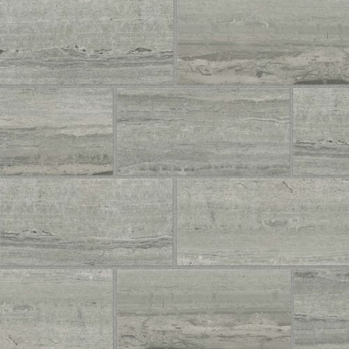 Classic 2.0 12" x 24" x 3/8" Floor and Wall Tile in Travertino Grigio