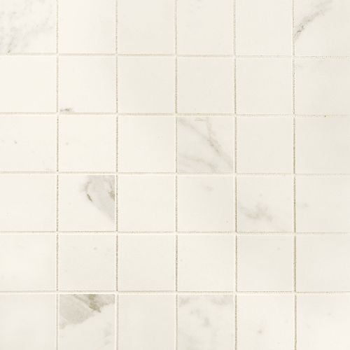 Classic 2" x 2" Floor and Wall Mosaic in Statuarietto