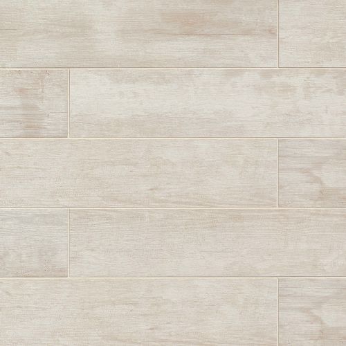 Crate 6" x 24" x 3/8" Floor and Wall Tile in Colonial White