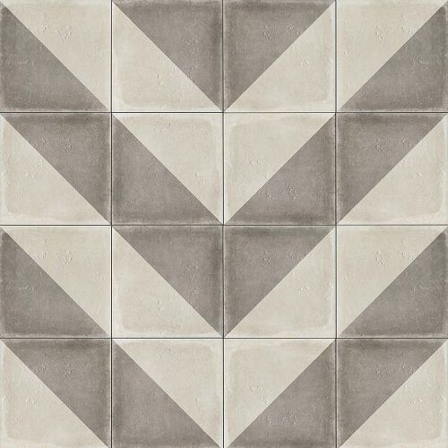Palazzo 12" x 12" Decorative Tile in Vintage Grey Villa
