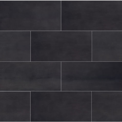 Plane 15" x 30" x 1/4" Floor and Wall Tile in Black Chrome