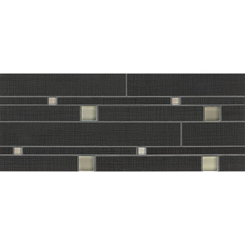 Linen Floor & Wall Mosaic in Ebony