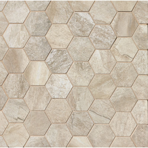 Stone Mountain Floor & Wall Mosaic in Alabaster