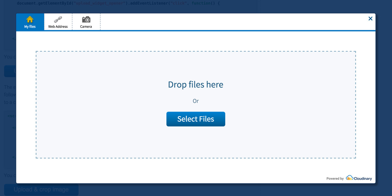 Upload widget default theme