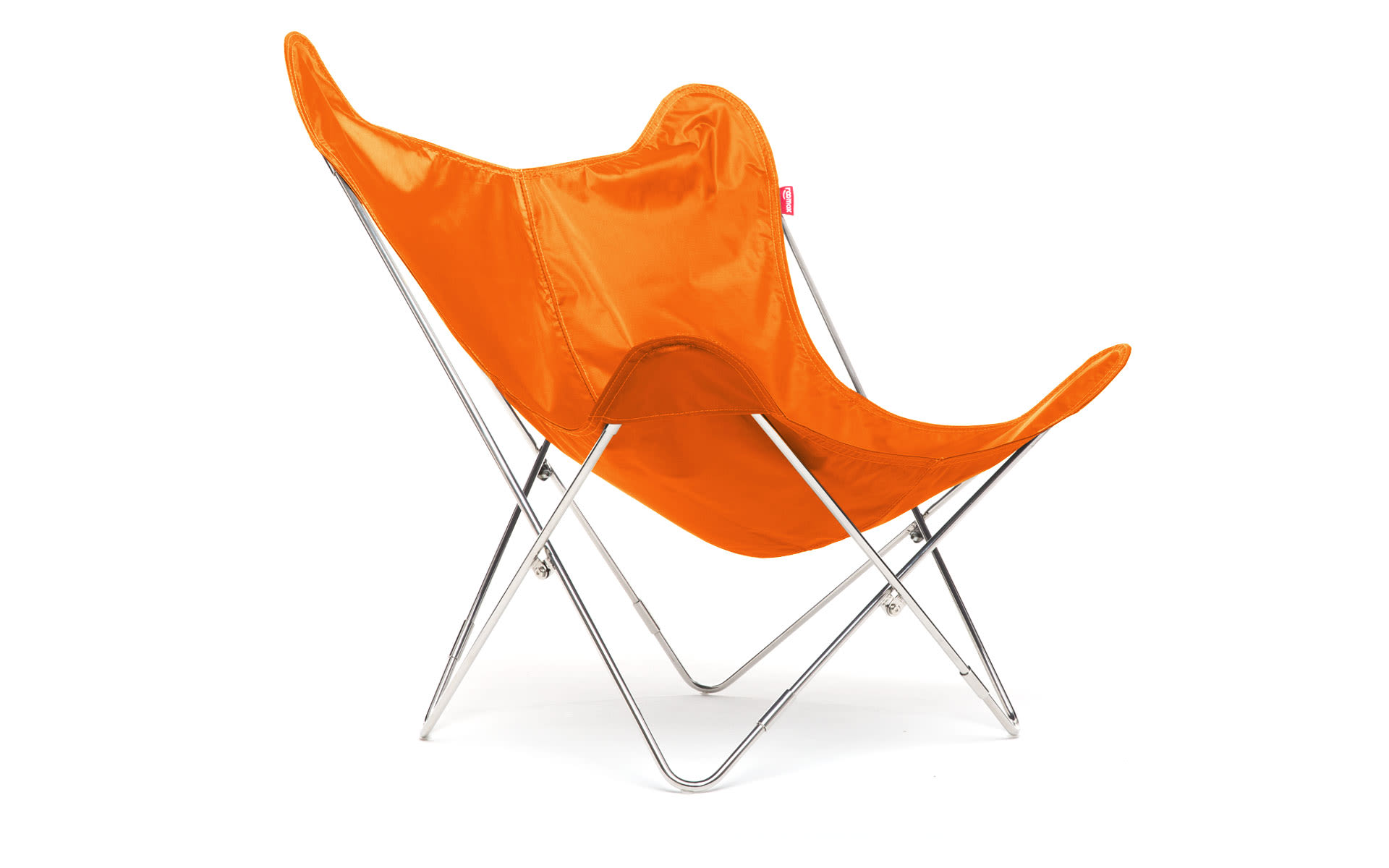 Butterfly Chair - Polyester-COL15 - Orange-Steel