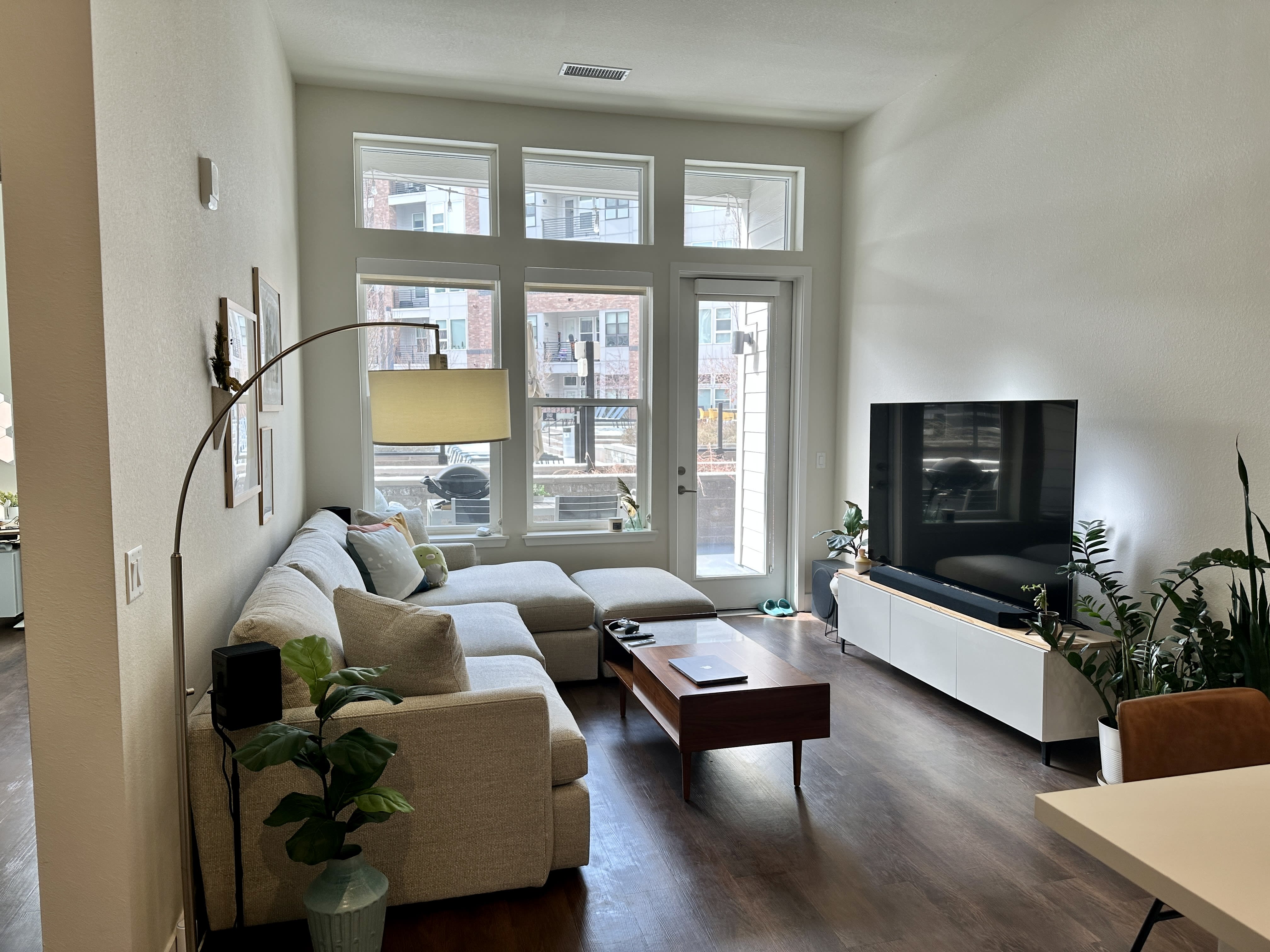 Photo of a livingroom with a couch