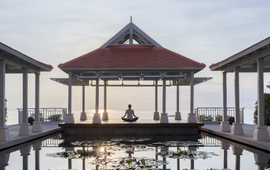 迷人的泰国游Amatara Spa-晨练瑜伽课