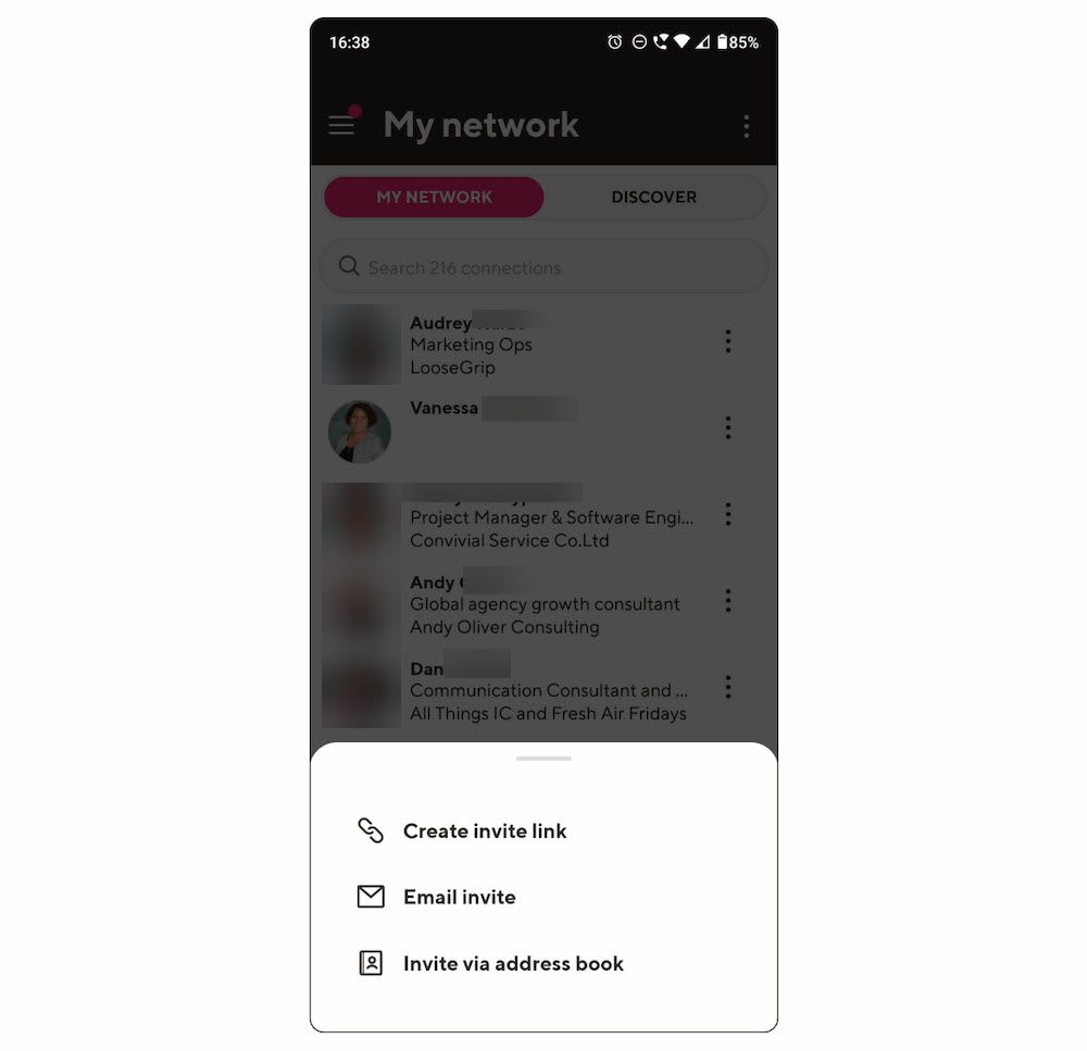 You can invite your personal contacts to join your Guild network