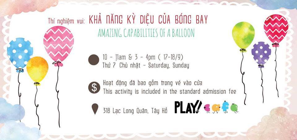 Thí nghiệm vui với bóng bay !