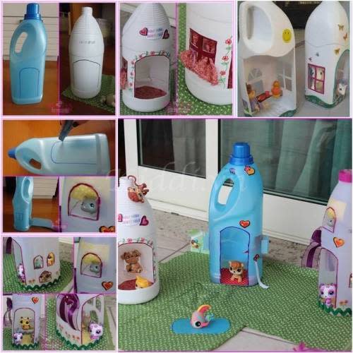 Tận dụng chai nhựa làm đồ chơi cực kì đáng yêu cho bé