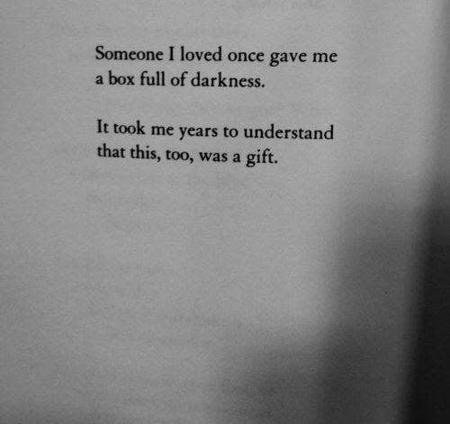 someone in the darkness